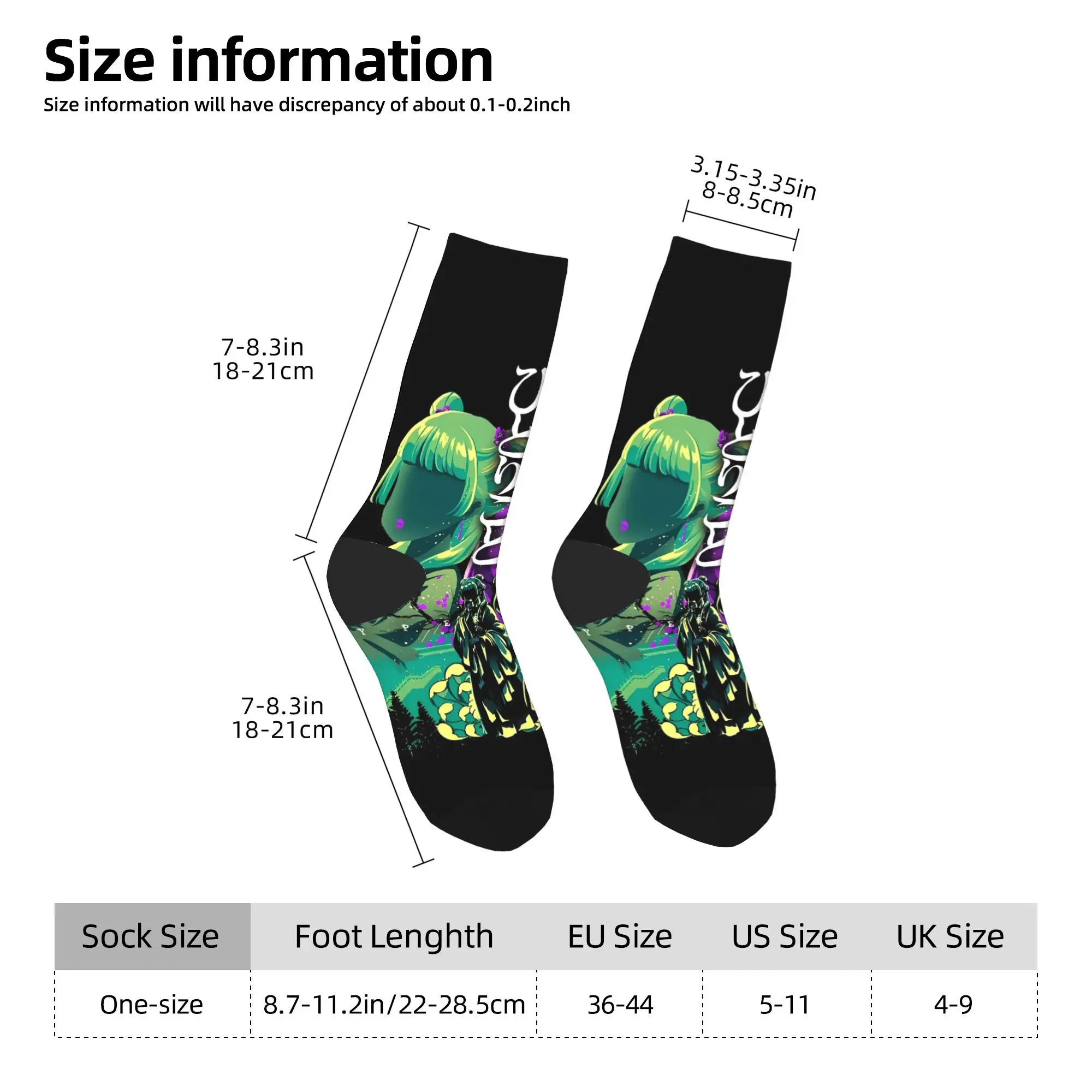 يوميات الصيدلية Maomao جوارب القوطية الجوارب الرجال تنفس الجوارب الشتاء سكيت الجرافيك المضادة للانزلاق الجوارب هدية فكرة