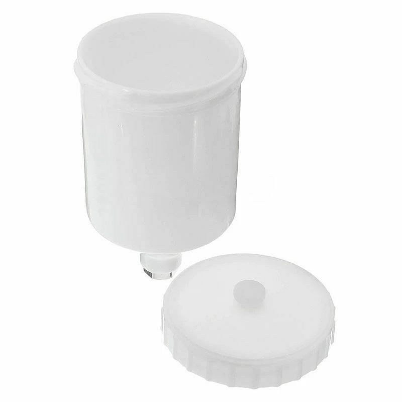 Strict Car 600ML Plastic Air Gravity Feed Spray Paint-Gun Airbrush Cup Pot Fast Mover Threaded Connector For SATA JET
