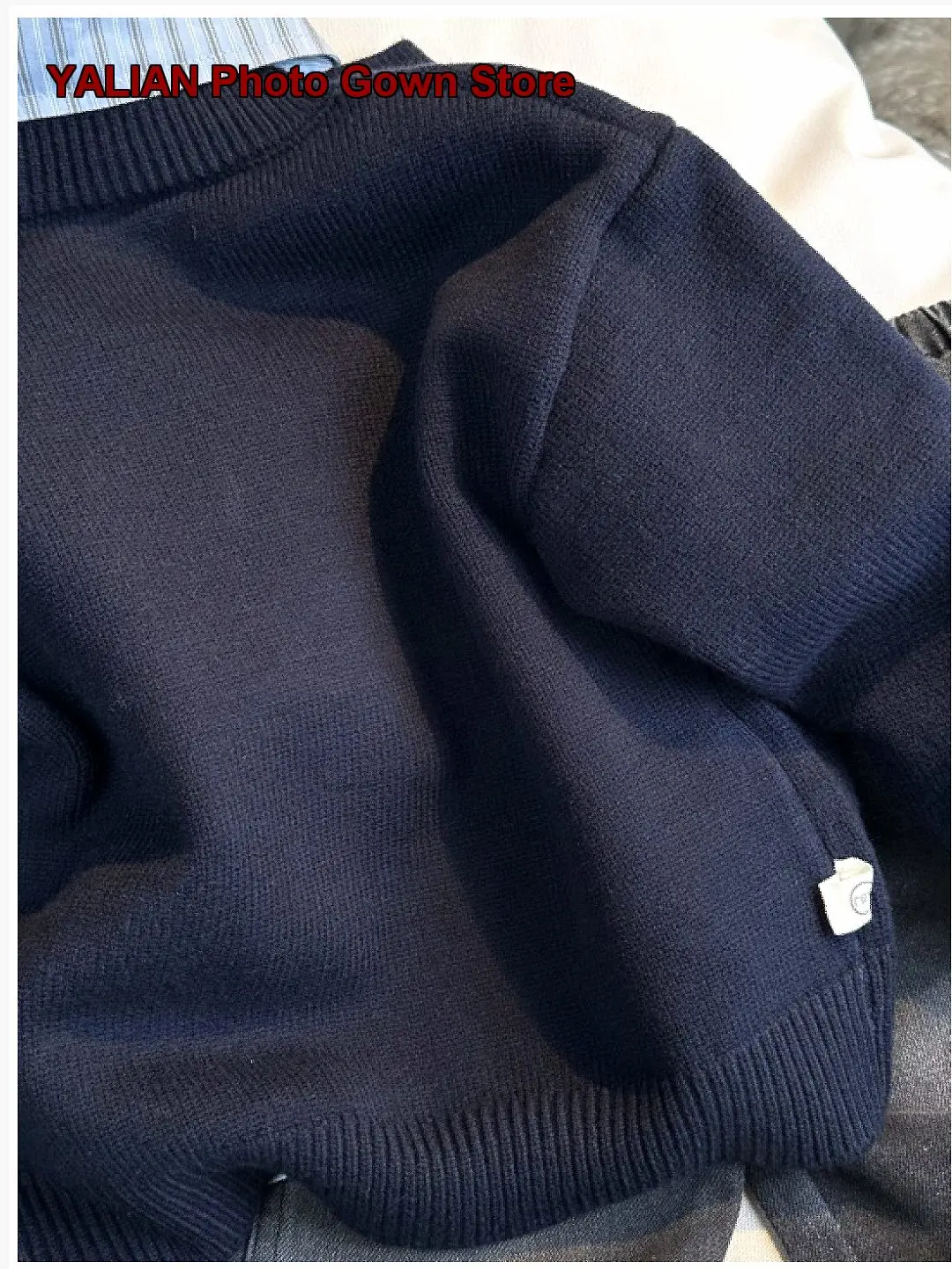 Boys College Style Spring Autumn 2026 Handsome Kids Knit Coat Baby Boy