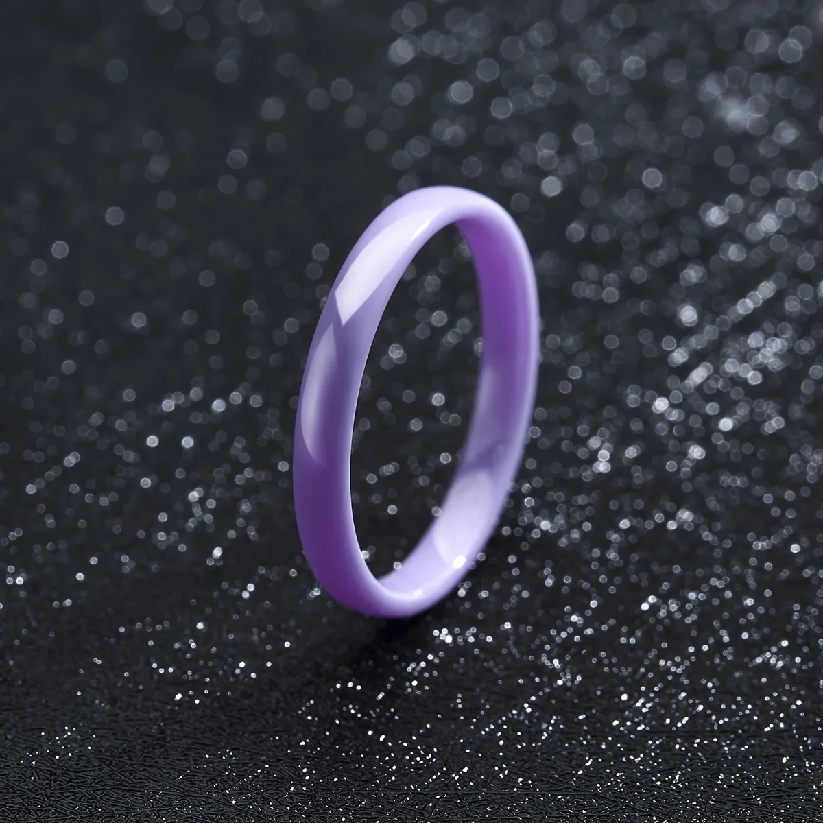 3mm Thin Stackable Ceramic Ring, Minimalist Wedding Band