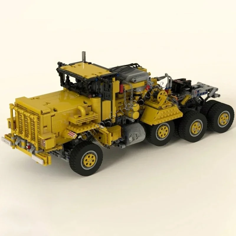 2747PCS Oshkosing M911 Heavy Equipment Transporter Tractor Truck Low Boy Trailer Model Creative Ideas Toy Assembly Puzzle Gift