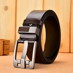 Luxury Belt for Men Leather Belt Metal Pin Buckle High Quality Famous Brand Designer Waist Strap Belt for Jeans