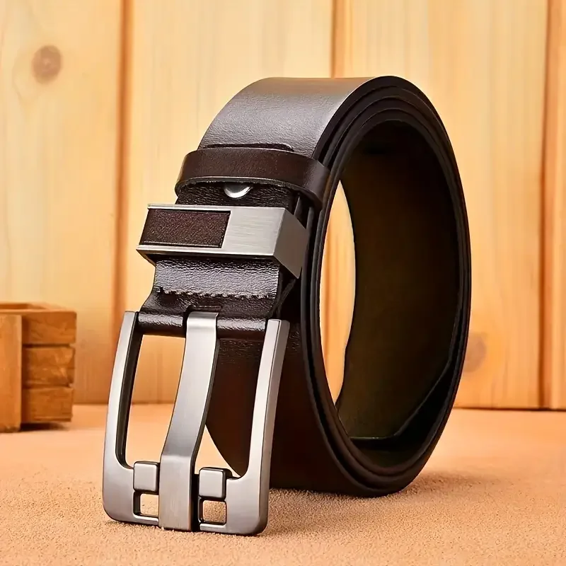 Luxury Belt for Men Leather Belt Metal Pin Buckle High Quality Famous Brand Designer Waist Strap Belt for Jeans