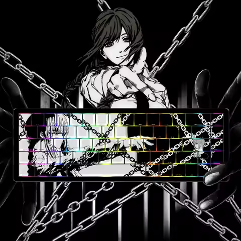 Makima Anime Keycaps Cartoon PBT Keycap Set Chreey Custom Keycaps for Mechanical Keyboard Caps MADCATZ Mad68/ace68/rainy75 Gifts