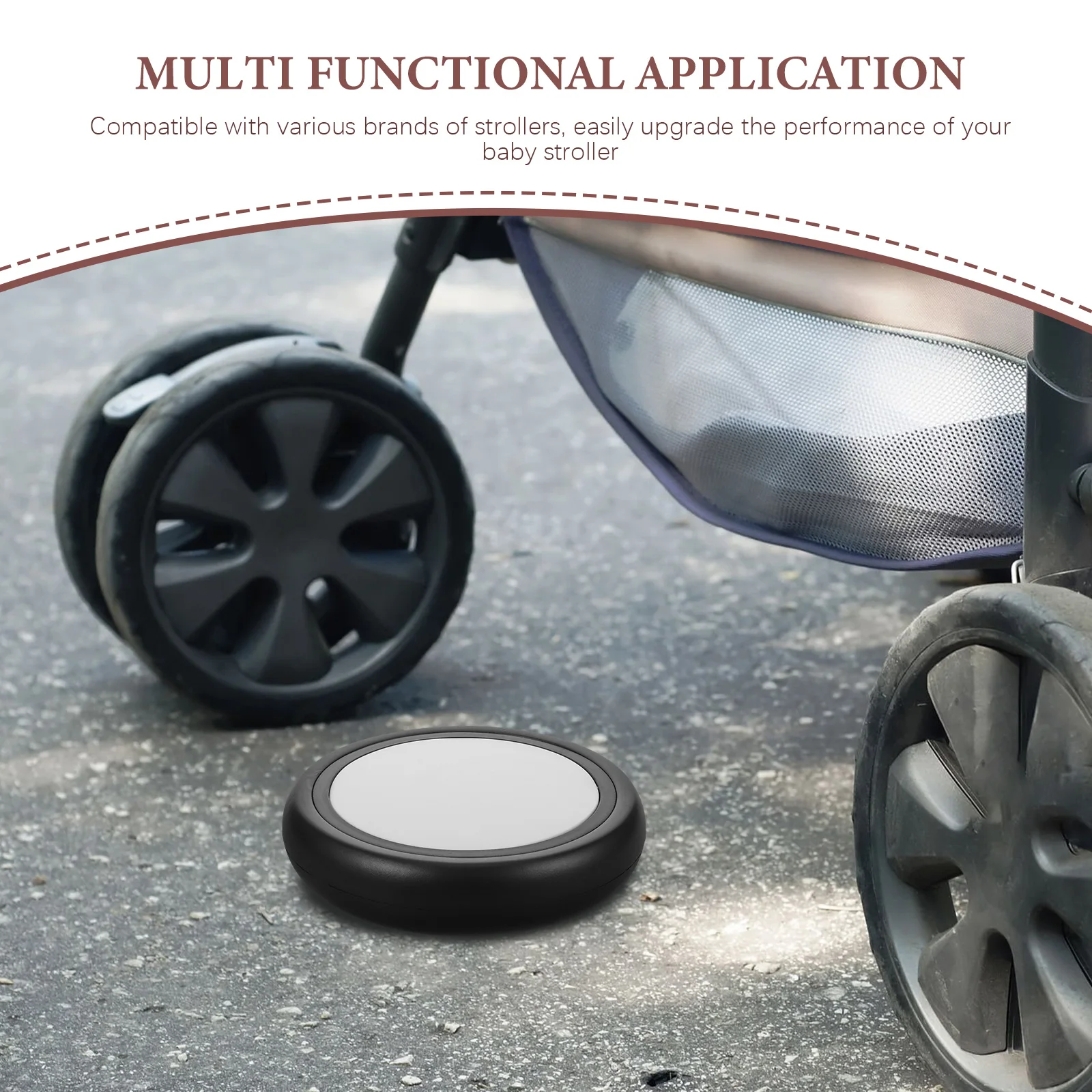 

5pcs 5 Pieces Baby Stroller Wheels Rubber Replacement Accessories Pram Parts Rear Pushchair Repair