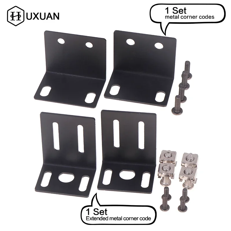 1 Set Metal 1U Rack Mount Ear Mounting Jointing With Screw Cap For Frame Box High Qulaity Wireless System Receiver Host
