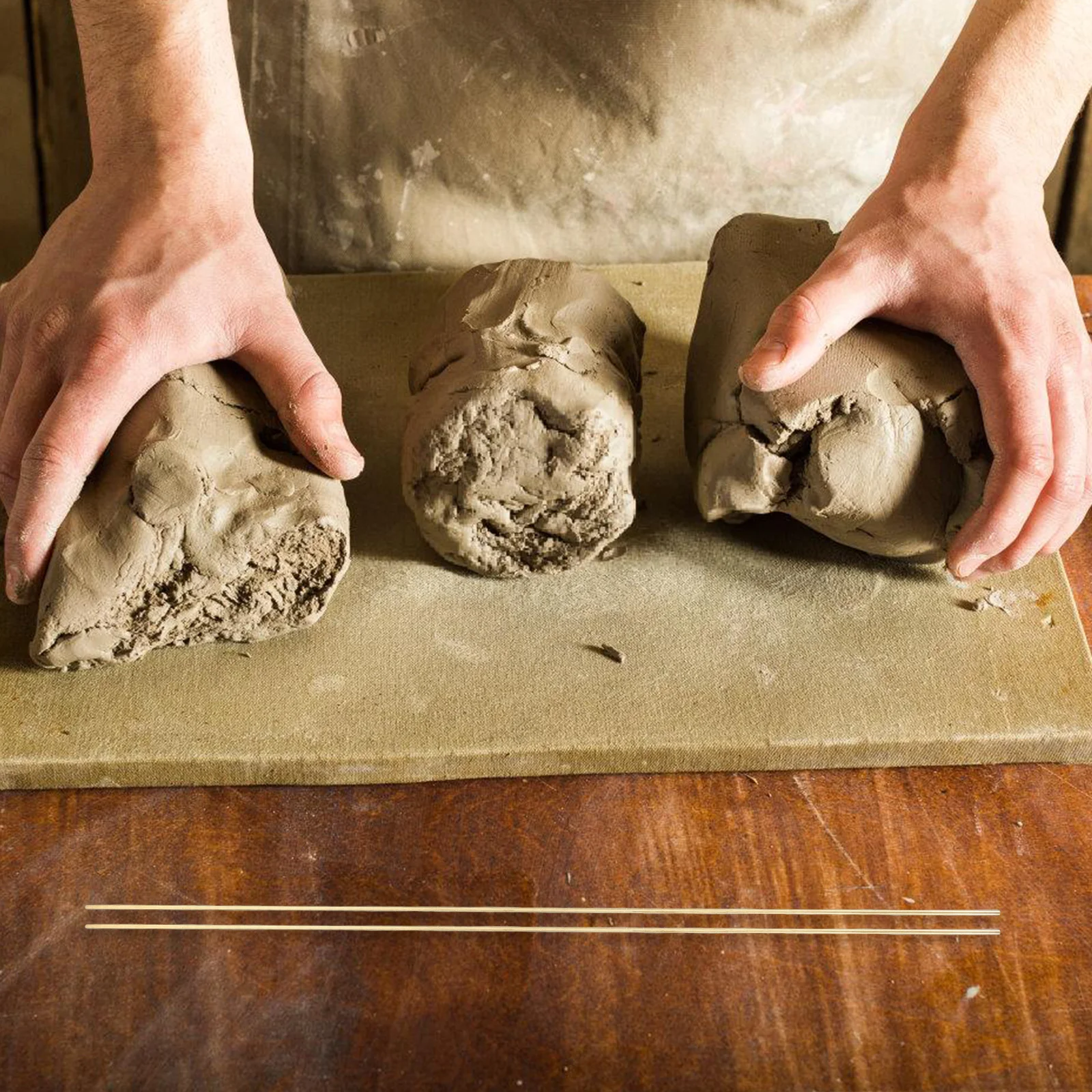 

10pcs Copper Support Rods 1.5Mm For Clay Skeletons Flexible Sculpture Wire Diy Crafting Pottery Tools Art Supplies