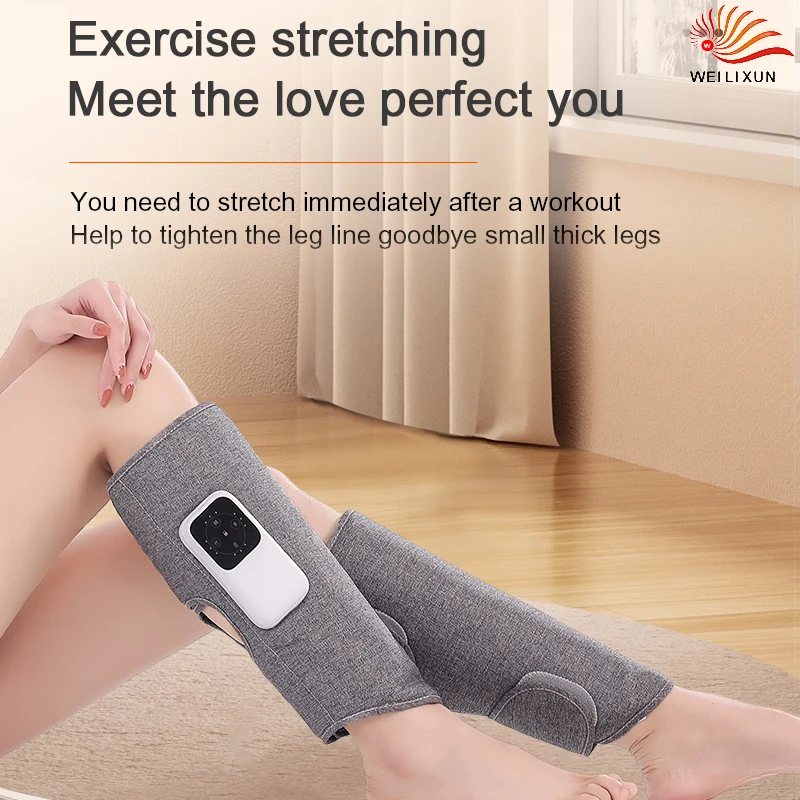 

360° Electric Calf and Leg Massager 2 Heating 3 Modes Bag Air Compression Leg Massage Blood Circulation Relax Leg Massager