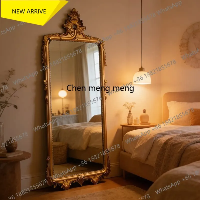 

Зеркало в полный рост z183 во французском стиле, ретро-зеркало для дома, настенное зеркало в европейском стиле для гостиной, американское зеркало в полный рост.