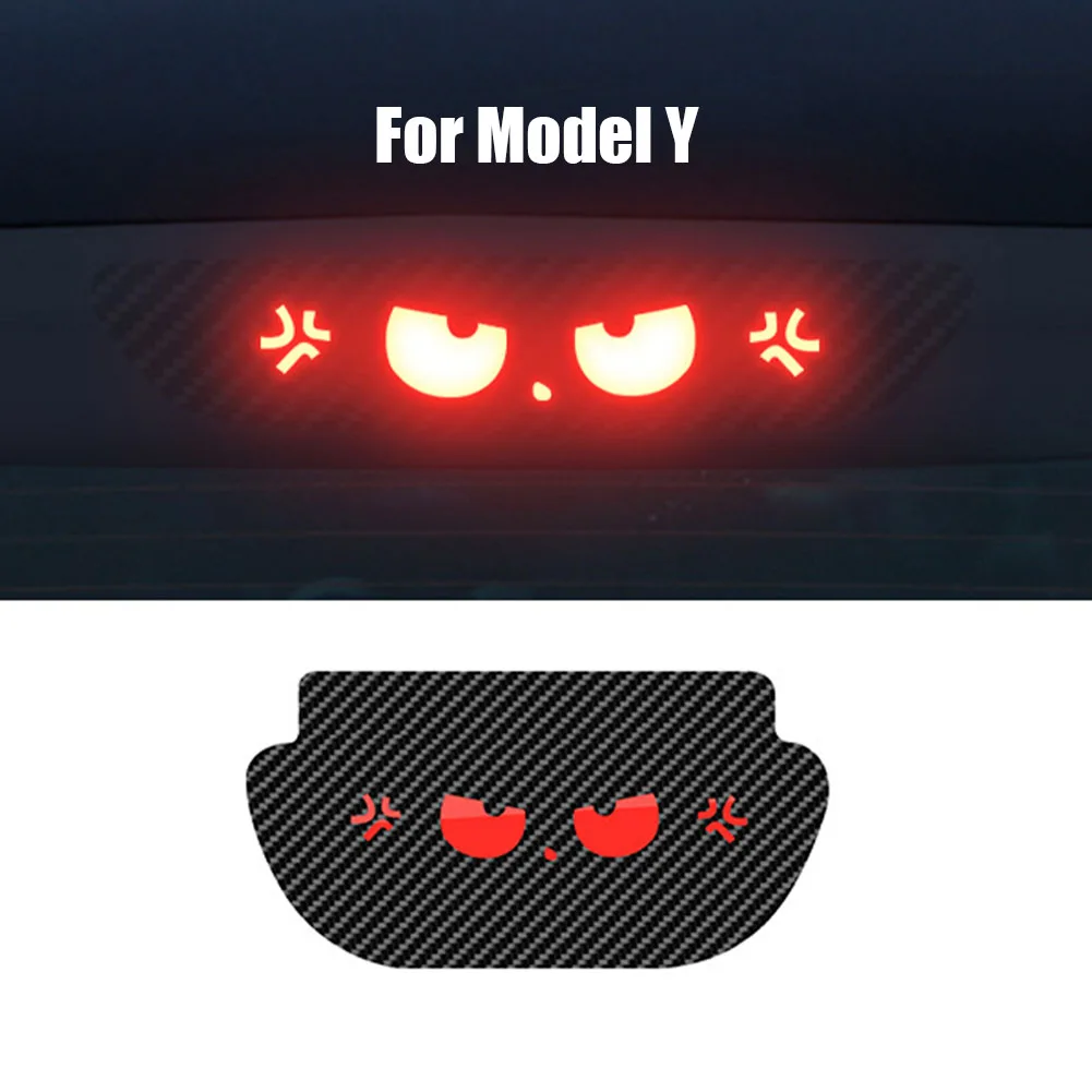 Per Tesla Model 3 Model Y scheda di proiezione della luce del freno ad alto montaggio bordo morbido in PVC Stop Light Patch accessori di facile