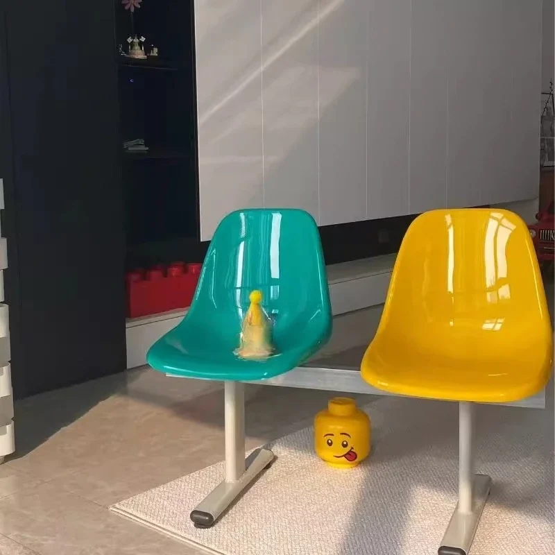 

Plastic row chair ins wind outdoor camping chair Internet celebrity photo props ornament clothing Internet celebrity store chair