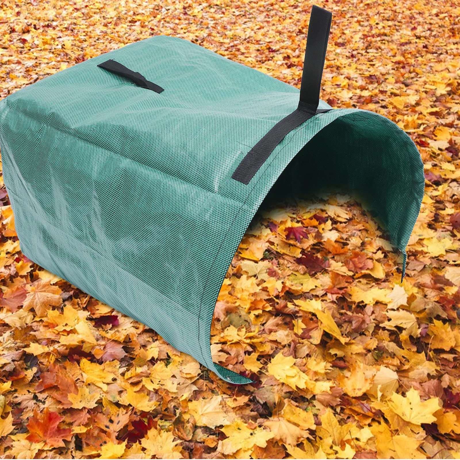 

Leaf Bag Camping Garbage Can Garden Leaves Semicircle Trash Holder Refuse Sacks Pp