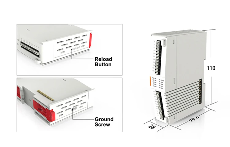 PUSR 4*AI, 4*DO/4*DI, 4*DO/4*AI, 4*AO/ 8*DO/8*DI IO Extender IO Controller IO System IO Module IO Modular Design