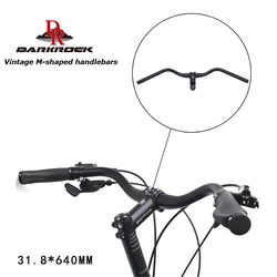 Bicycle Swallow Handlebar MType Ultralight Aluminum Alloy 31.8MM Retro Comfort City Road Bike Handle Bar Handlebar Parts
