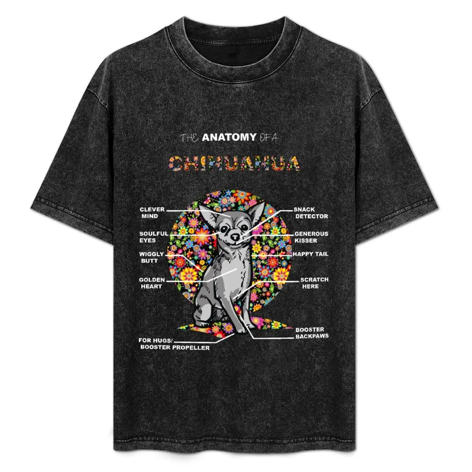 

The Anatomy Of A Chihuahua T-Shirt oversizeds luxury designer baggy shirts korean fashion clothing for men