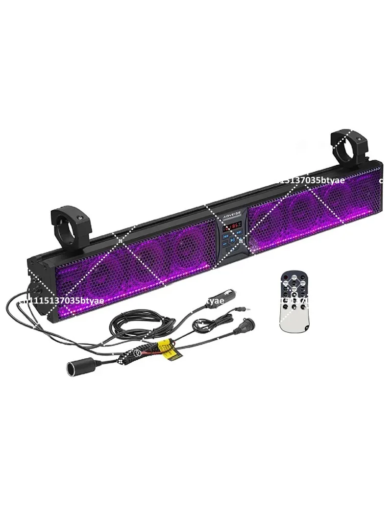 Bar Sound Blue Tooth Soundbar ATV System Audio Marine Speaker Ipx6 Boat Systems Rgb Led Speakers Amplified Atv/Utv