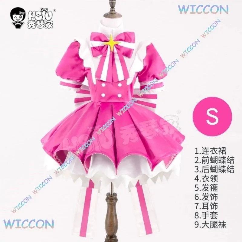 أزياء CyProject SEKAI Mikuku التناسخ الفوري مجموعة كاملة مع عصا سحرية تنورة واسعة متوهجة لعبة أنيمي لعب الأدوار كاوا