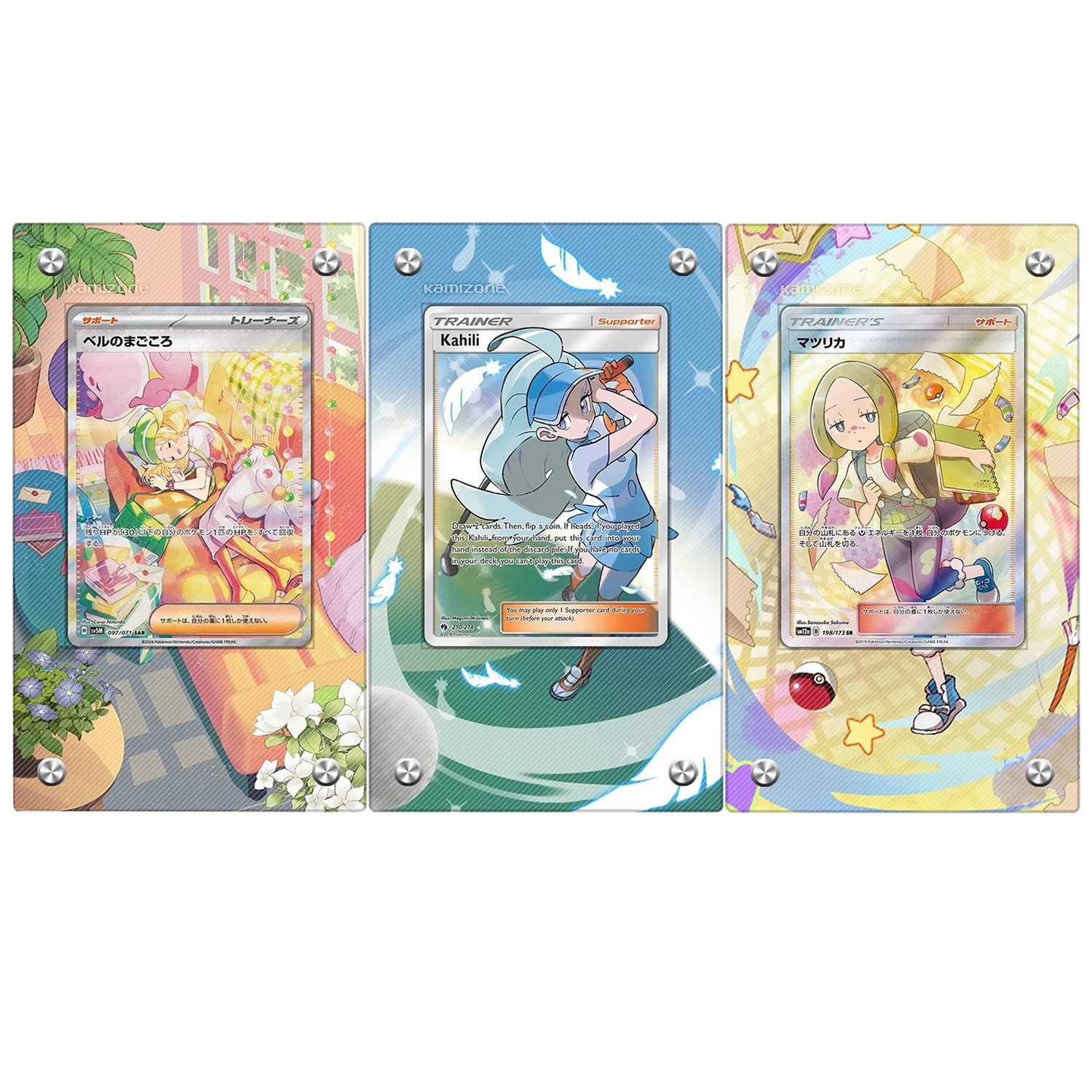 Ptcg Trainer Bianca Lillie Iono Card Collection Display Frame Acrylic Card Rack Mew Vmax Card Collection Box Anime Card Gift Toy