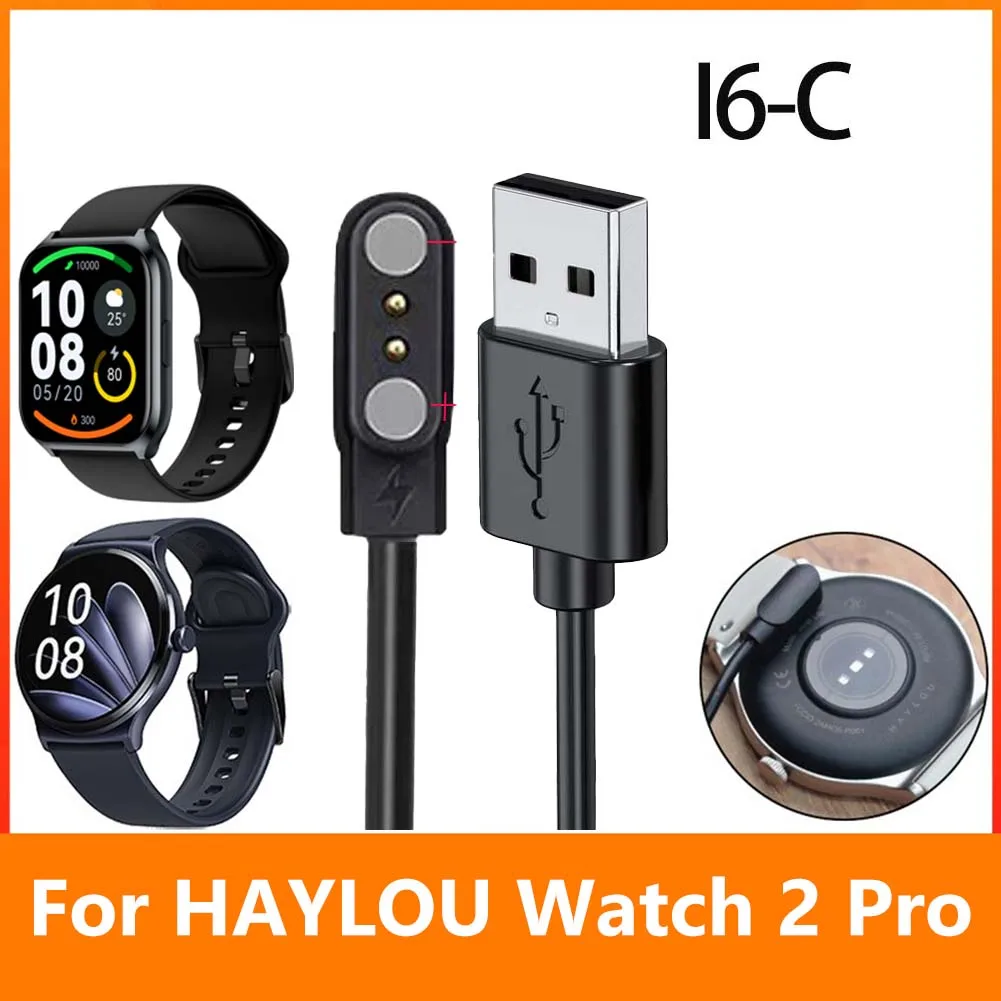 Caricabatterie per orologio intelligente per VeryFitPro ID205L/ID205S/ID205G/ID205U/ID206/GT01 Cavo di ricarica magnetico USB Smartwatch