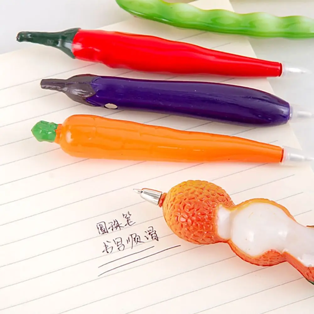 

Креативная шариковая ручка с имитацией овощей и фруктов, магнитная быстросохнущая гелевая ручка 0,7 мм, нейтральная ручка с черными чернилами, школьный офис
