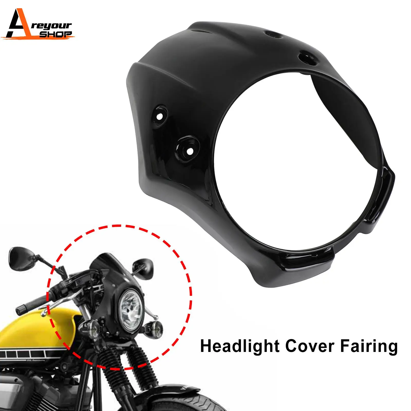 Areyourshop Headlight Fairing Windshield Cover For Yamaha XVS 950 SPEC BOLT 950 2013-2022