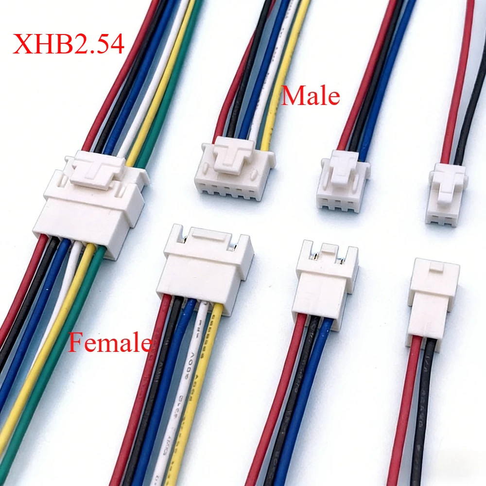 10pcs XH2.54/TJC3 XHB2.54 wt Latch TJC3B 2P 3P 6P Male Female Plug Butt-joint Aerial Docking Crimp Terminal Wire Cable Connector