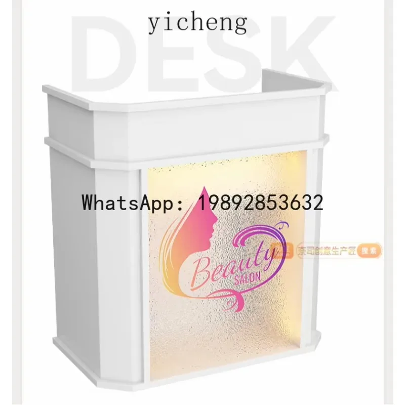 X4   Premium Sense Store Reception Front Desk Restaurant Welcome Desk Modern Small checkout page Shopping guide desk