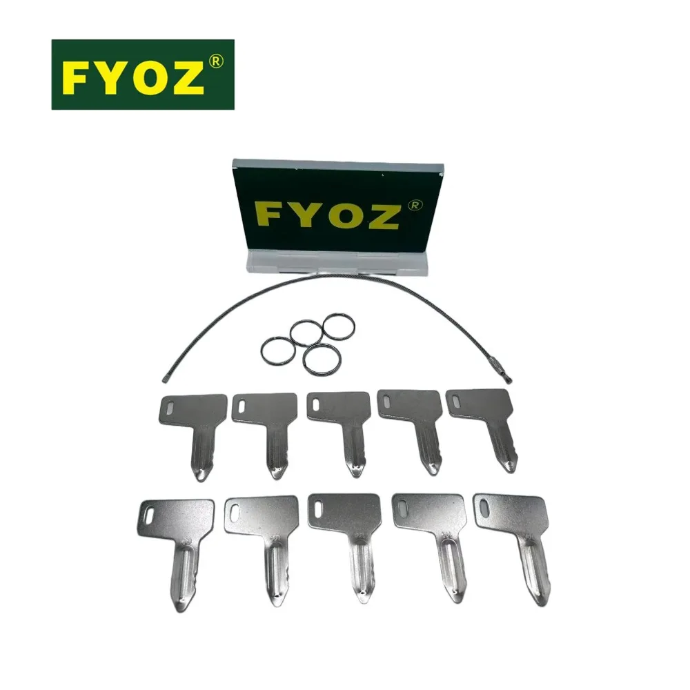 10PCS Ignition Key For Yanmar SV08-1 SV100 YB301 B14 B22-2 B7-3 V3-3 V4-5 Mini Excavator AT110583 RG60472 93311000301 301 Part