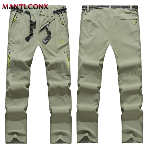 Imagen 2 del producto XL-5XL pantalones finos y ligeros de verano para hombre, pantalones de chándal elásticos de secado rápido, pantalones para hombre para senderismo, Camping, pantalones para correr de verano