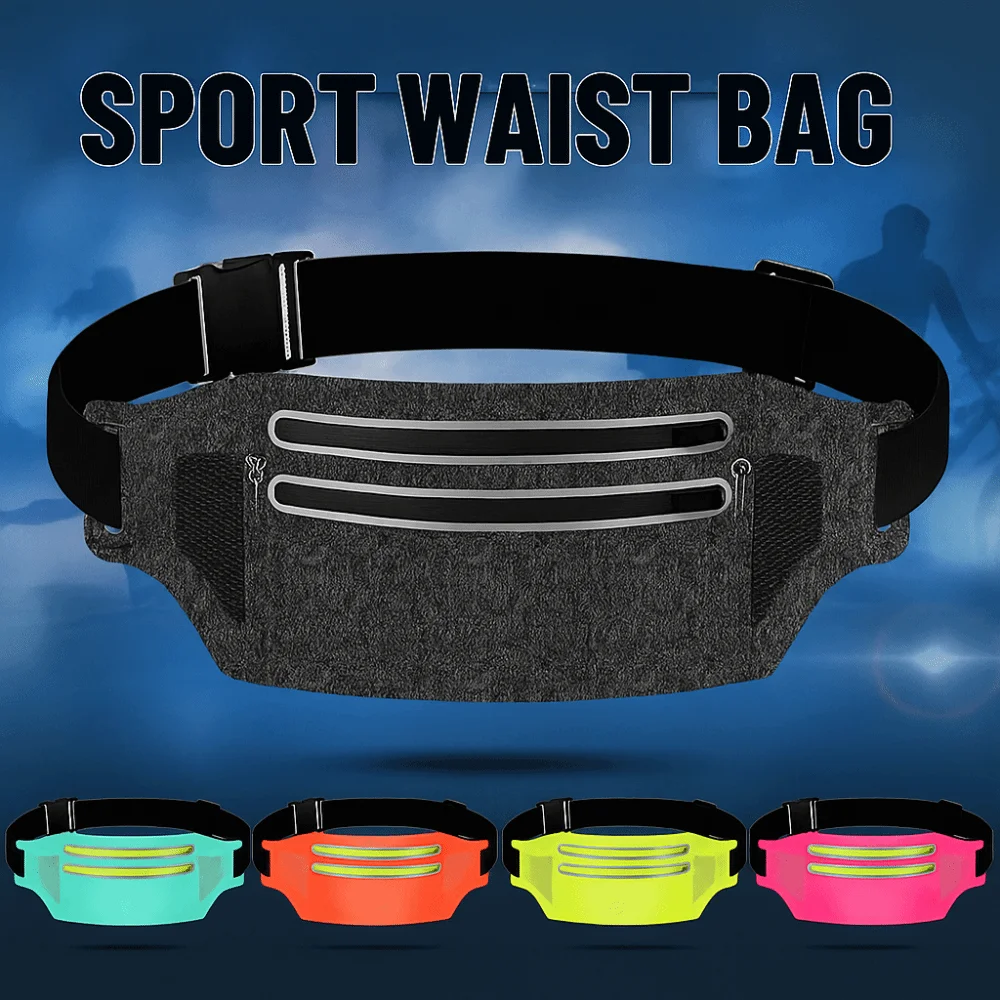 

Ultra-Thin Sports Waist Bag Close Fitting Multifunctional Running Phone Bag Lightweight Storage Sports Phone Bag Sports Wear