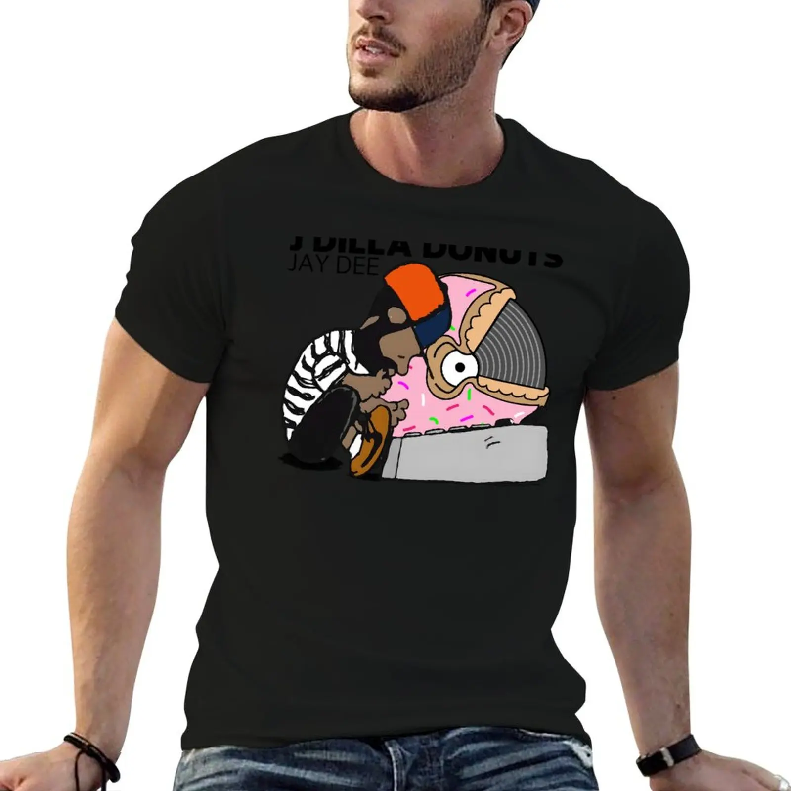 

j dilla donuts T-Shirt cotton t shirts high quality cotton t shirts man 100% T-Shirt
