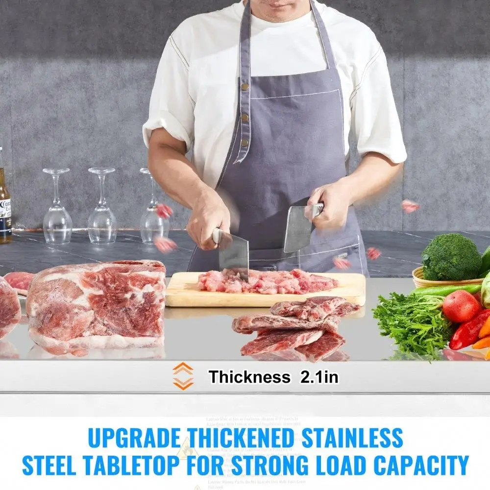 72 Inch Commercial Refrigerator Sandwich Prep Table 20 Cubic Feet  Storage Fridge for Restaurants Cafes Catering Solutions