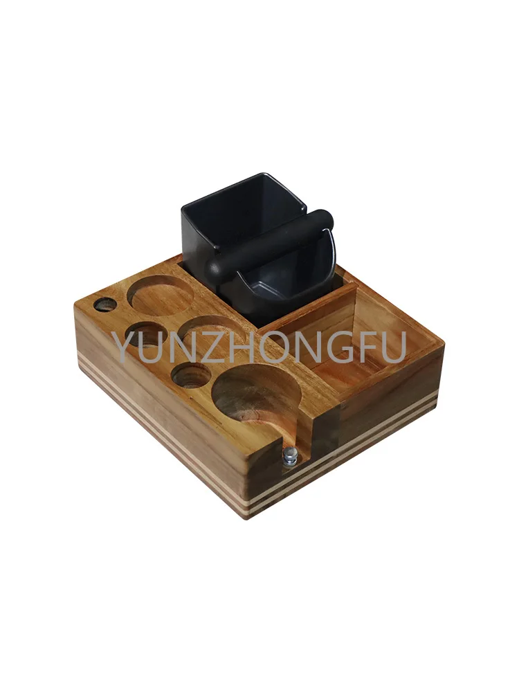 Multi-Function Coffee Press Holder Storage Box Handle Bracket Slag Box 51/58mm Cloth Powder Press