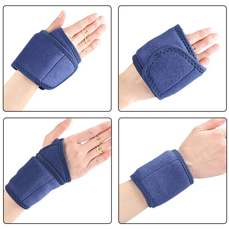 Reusable Solid Gel Hot Cold Compress Wrist Wrap Pressurized Ice Pack for Sports Wrist Pain Relief Therapy