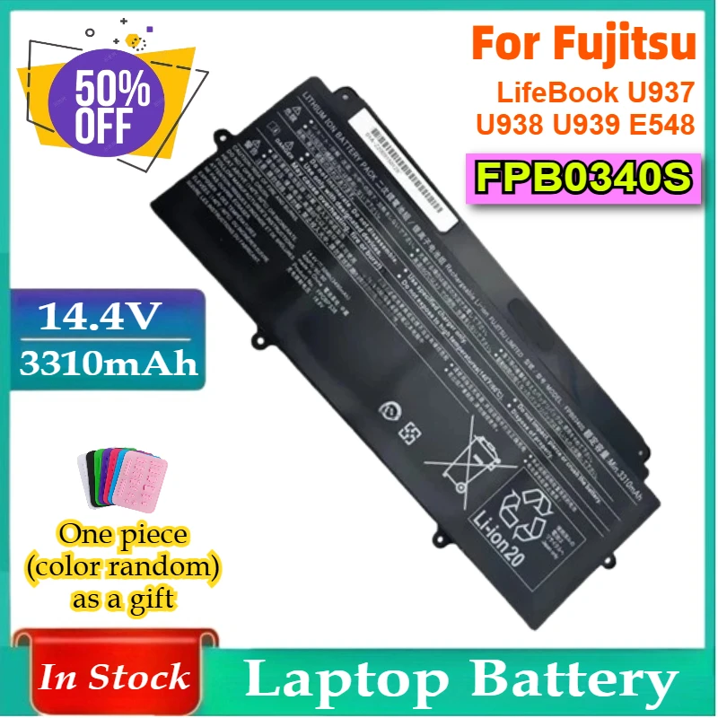 

FPB0339S FPCBP535 FPB0340S Laptop Battery 14.4V 50Wh for Fujitsu FPCBP536 LifeBook U937 U938 U939 U939X CP737634-01