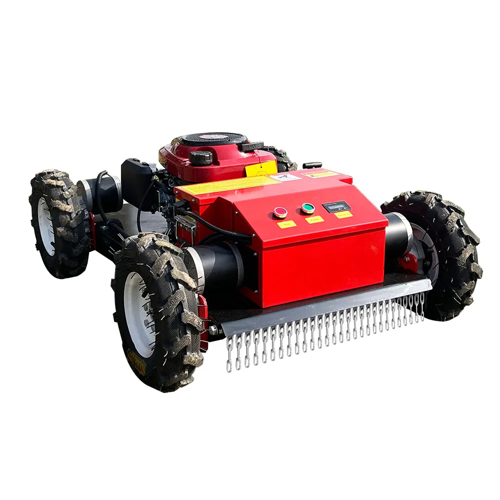 

New Robot Control Lawn Mower For Cutting Grass In Farm Garden