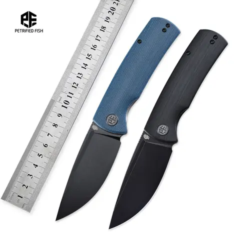 Petrified Fish Beluga PFP01 Lightweight Folding Knife EDC K110 G10 Handle Knife for Hunting Fishing Outdoor Camping Survival