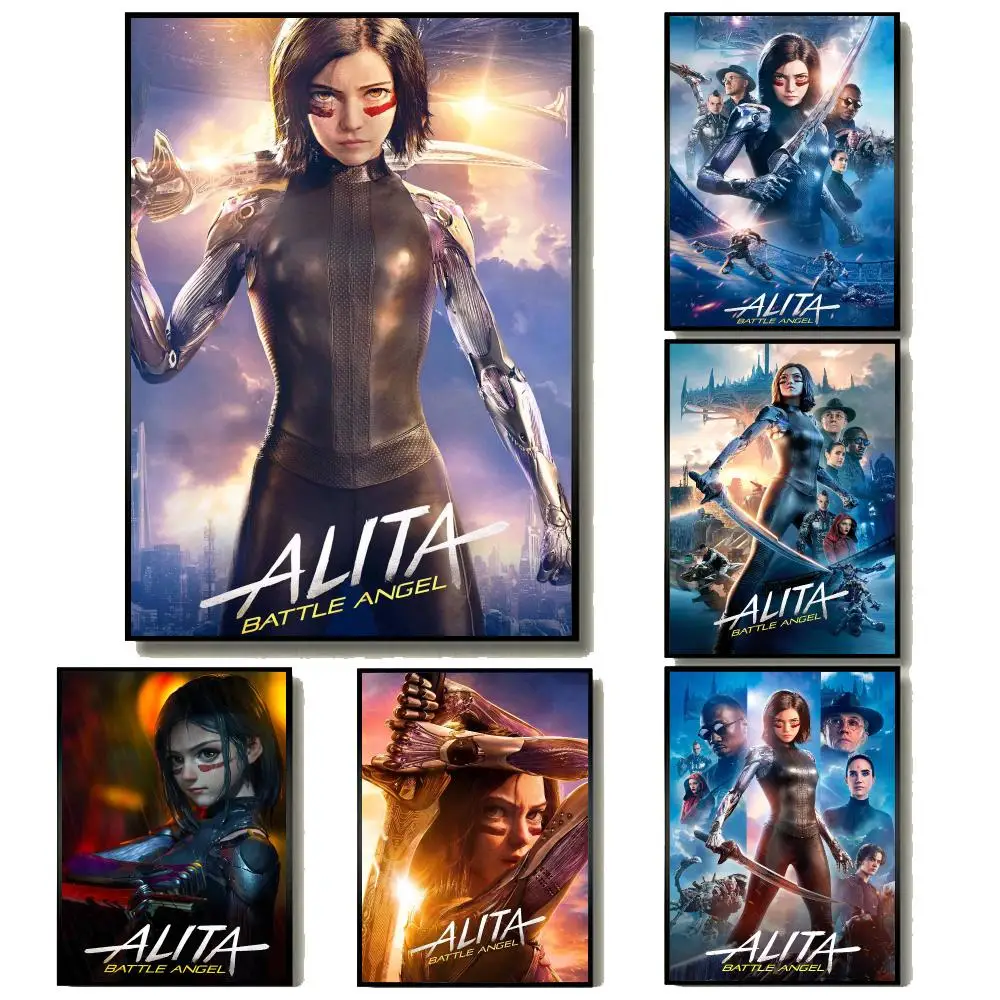 Anime  A-Alita Battle Angel Poster Modern Minimalist Wall Art Prints for Home Decor Interior Bedroom Living Room