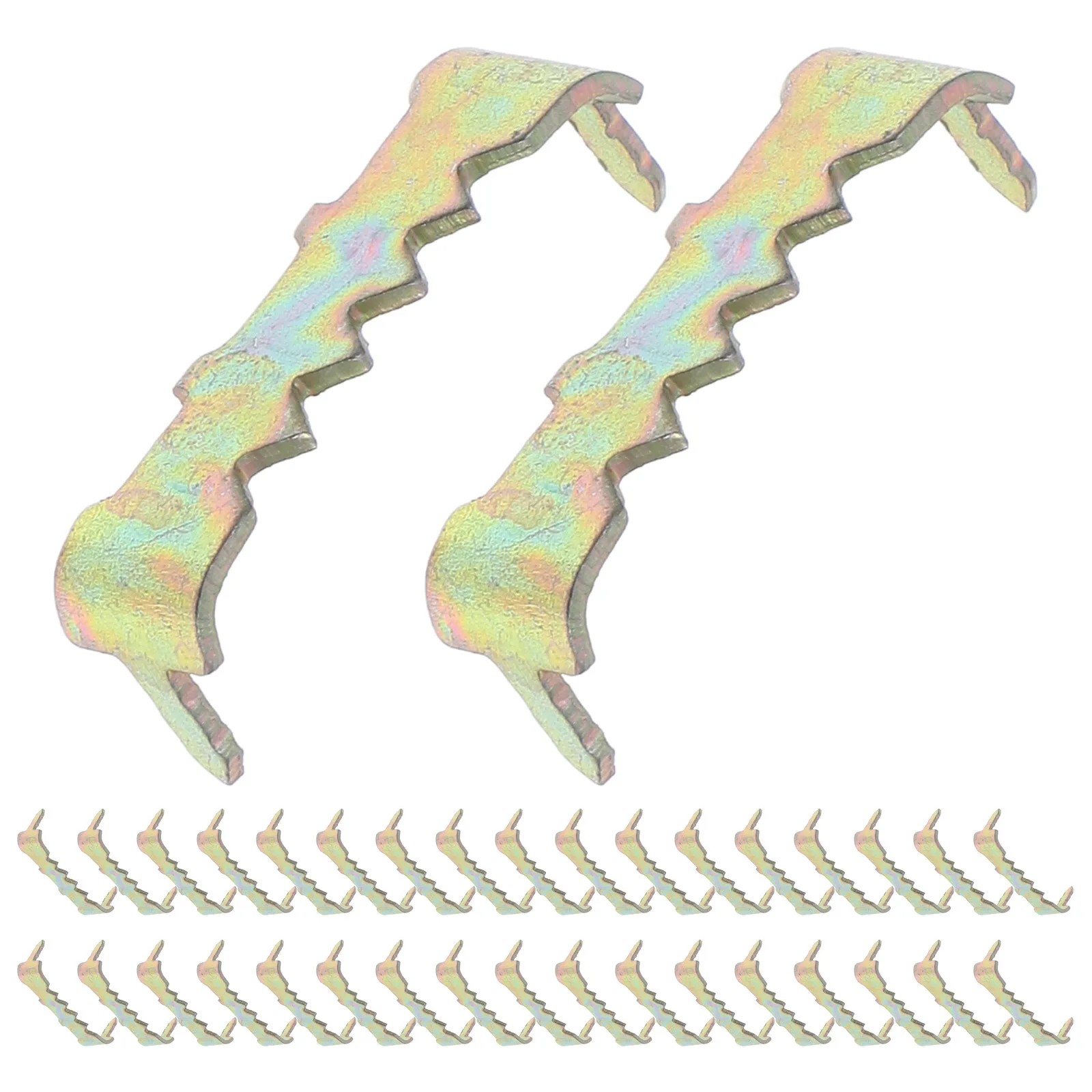 

100pcs Colored Edge Cover Nails Serrated Hooks Picture Hangers Durable Metal Frame Hardware No Nails Heavy Duty