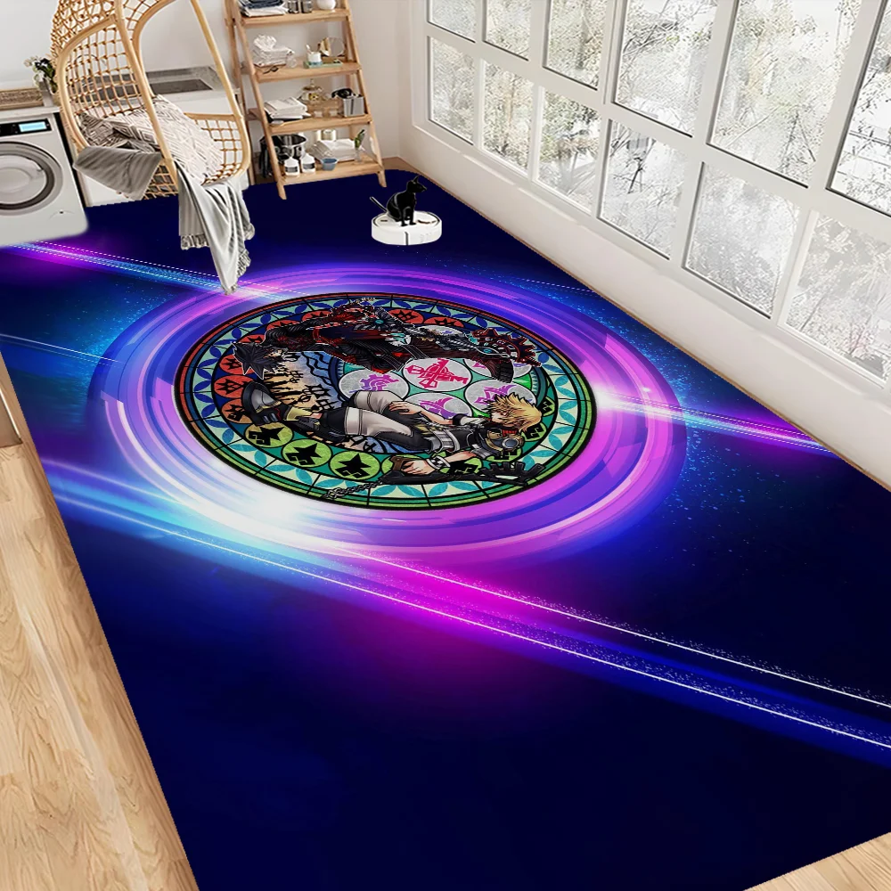 

K-Kingdom H-Hearts Game Bathroom Mat Non-Slip Laundry Room Mat Laundry Decor Balcony Child Living Room Toilet Rug