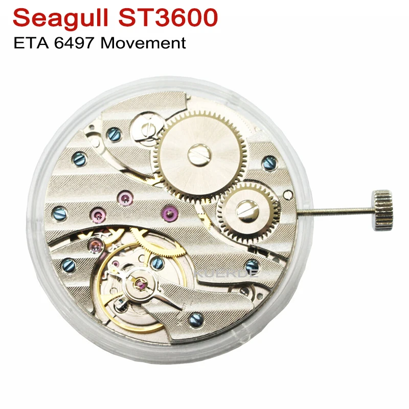 

NEW ST3600 6497 Movement Mechanical Hand Winding Movement Fit For PARNIS Watch M12,9H Small Second Mod Mechanism Parts