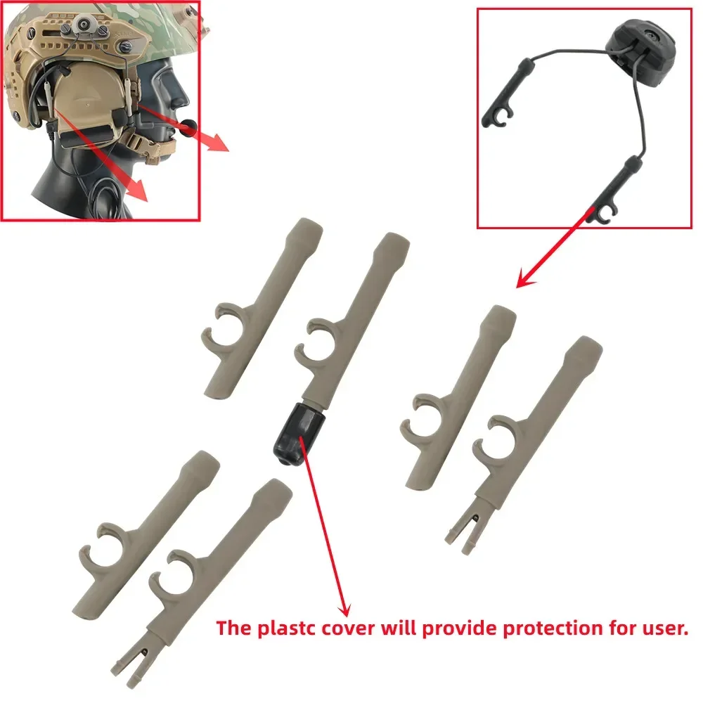 Taktisches Headset-Zubehör für ARC-Schienenadapter für Pelto Comta II III IV Headset, taktisches Helm-Montageschienen-Zubehör