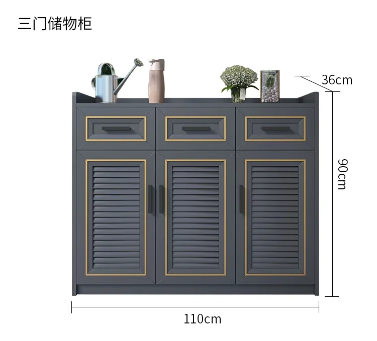 Villa externa multifuncional em liga de alumínio