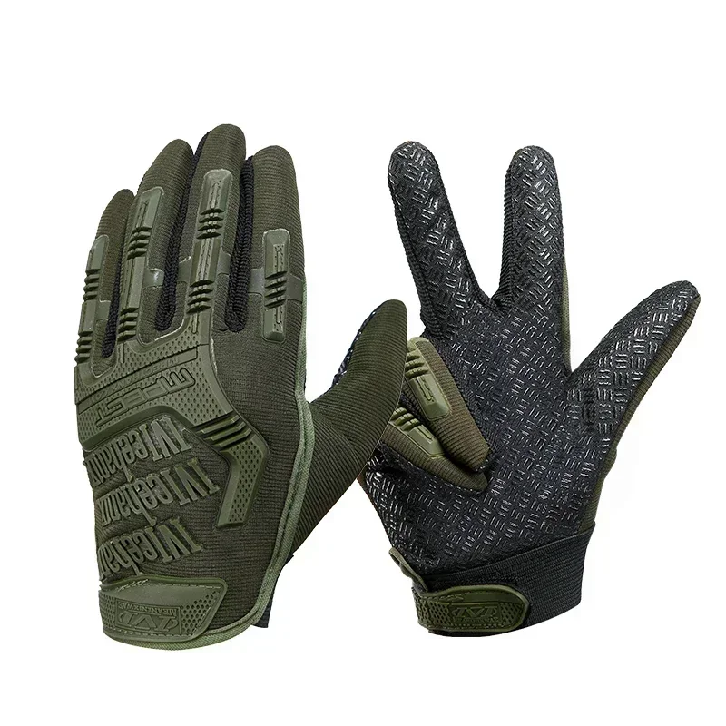 Men's Full Finger Protective Gloves - Training & Fighting Camouflage Gloves for Outdoor Bicycle Riding & Tactical Use