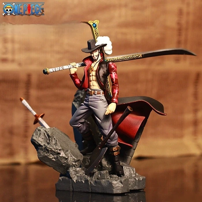 Hot 15cm One Piece Figures Eagle Eye Dracule Mihawk Anime Figure Top War Pvc Action Figure Model Toys Ornaments Doll Fans Gifts