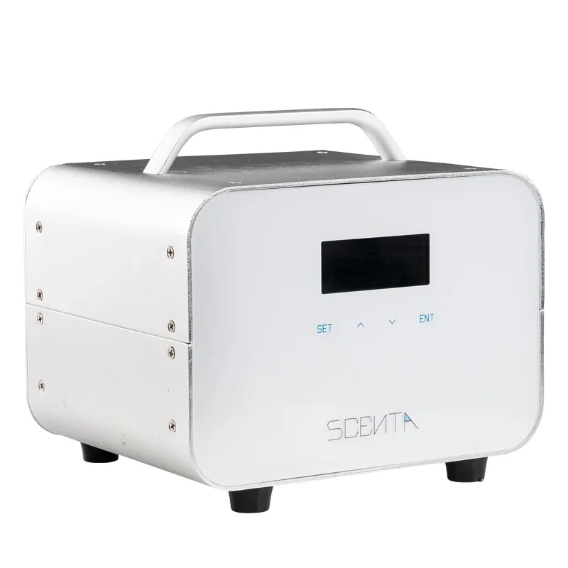 آلة ناشر رائحة المكتب ذات التصميم الحديث، نظام HVAC المعدني، موزع الزيوت العطرية الكهربائية للعلاج بالروائح العطرية