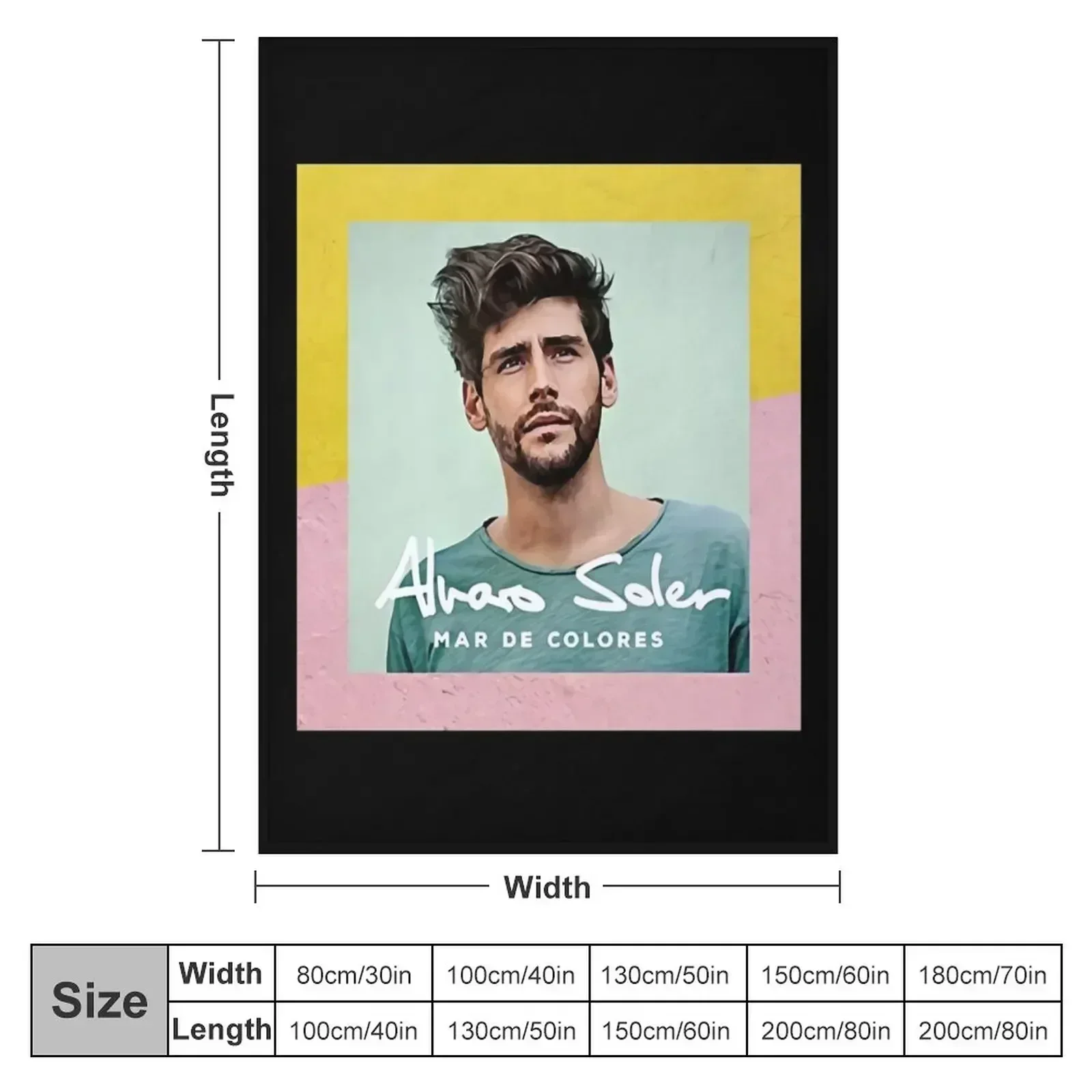 Alvaro Soler - Mar De Colores Throw Blanket Blankets For Sofas Designers Cute Plaid Sofa warm for winter Beautifuls Blankets