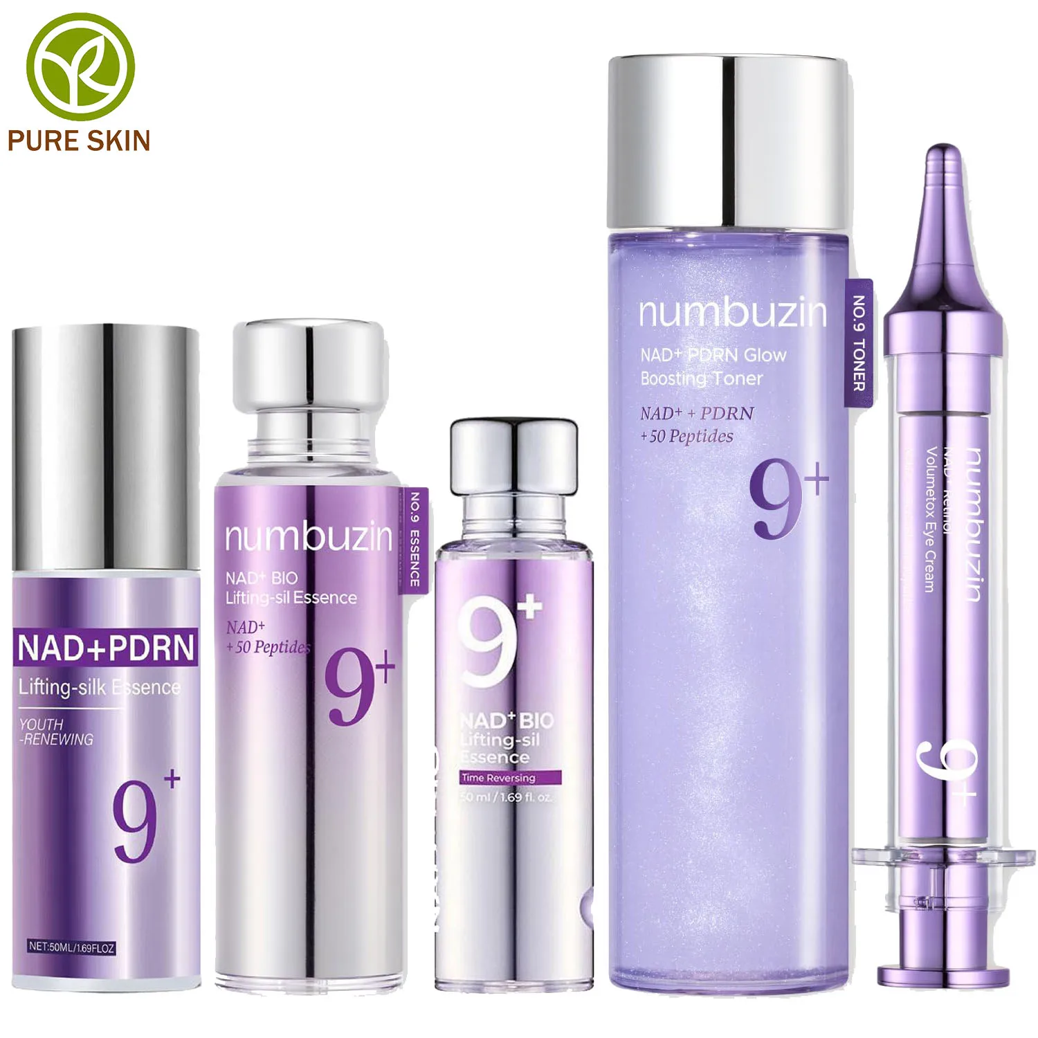 Korean No.9 NAD+ Retinol Eye Serum PDRN Lifting Essence Moisturizing Firming Eye Cream Eye Bags Dark Circles Corrector Skincare