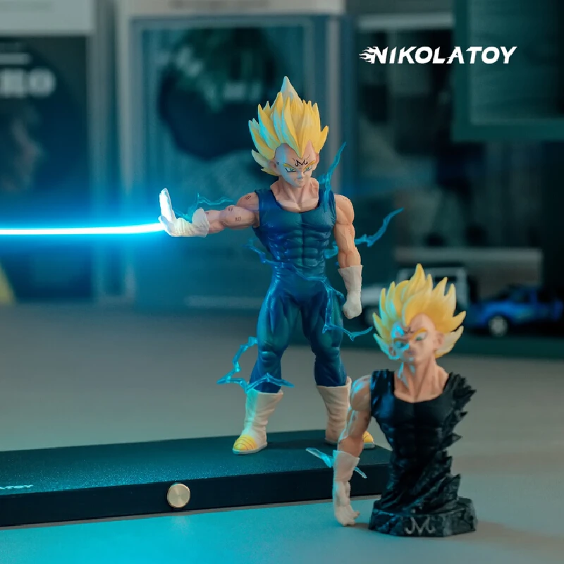 Animation Peripheral Derivatives Dragon Ball Z Magnetic Attraction Nightlight Vegeta Iv Saiyan Hand-Made Desktop Ornaments Toys