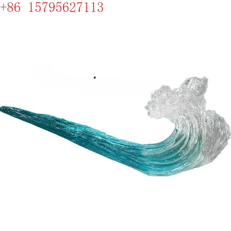 

XL Входное украшение Большой спрей для пола Прозрачная скульптура из смолы Украшения для отелей